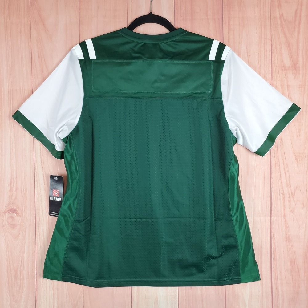 NFL Pro Line New York Jets Womens Jersey Sz Large Green Polyester V-Neck - Picture 9 of 11